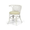 thumbnail image 7 of SK New Interiors Dining Furniture Borneo Set of 2 Natural Rattan Chairs w/Cream Cushion and Oval Table w/Glass, White, 7 of 7
