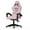 Pink, variant on Bigzzia Gaming Chair, Ergonomic Game Chair with Headrest & Lumbar Pillow, Pink