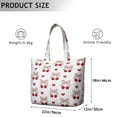 thumbnail image 5 of Travel Tote Bag with Cute Cherry Print Large Capacity Weekender Bag Featuring Sweet Red Fruit Patterns, Lightweight Multipurpose Bag for Travel Everyday Use, 5 of 5