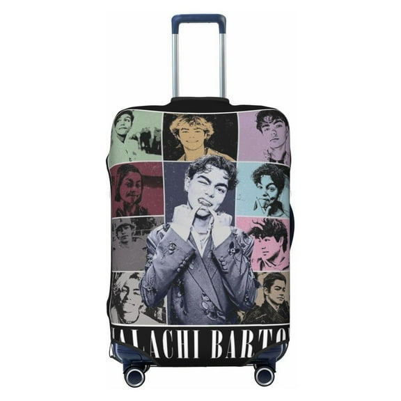 Mala-Ch Bar-Ton Travel Luggage Cover Washable Suitcase Cover Fashion Stretch Suitcase Protector Cover Anti-Scratch Baggage Covers Fits