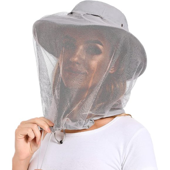 Mosquito Net Hat Insect Repellent Hat Upf 50+ Sun Protection, Outdoor Invisible Net, Unisex
