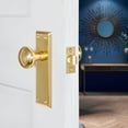 thumbnail image 4 of nostalgic warehouse nyknyk_prv_238_nk new york solid brass privacy knob set with 2-3/8" backset, 4 of 7