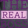 thumbnail image 3 of CafePress - The Real Boss Women's Dark T Shirt - Women's Traditional Fit Dark T-Shirt, 3 of 4