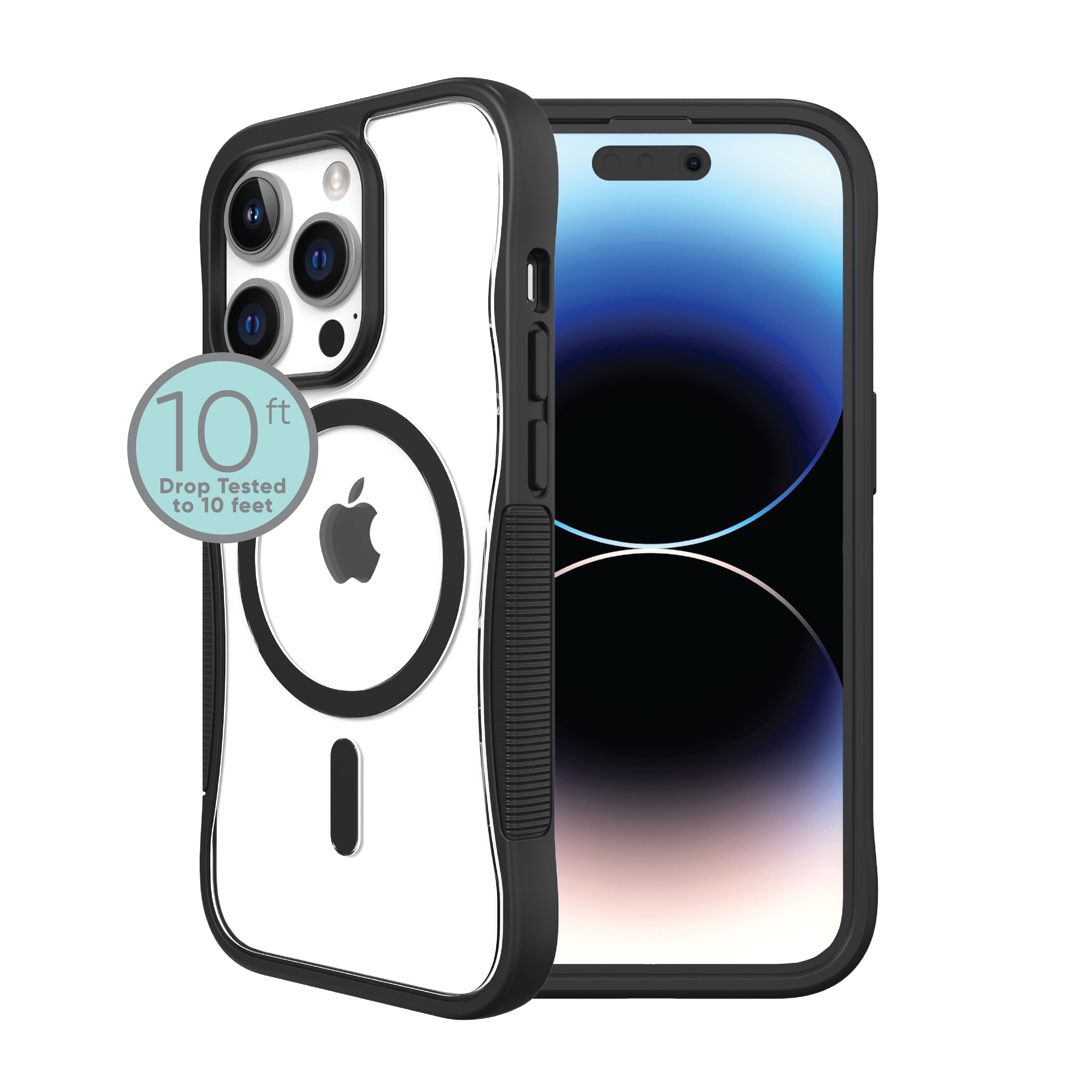 onn. Funda de Teléfono de Doble Capa para iPhone 13 Puerto Rico