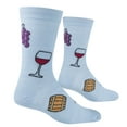 thumbnail image 3 of Crazy Socks, Womens, Food, Wine, Crew Socks, Novelty Silly Fun Cute, 3 of 6