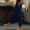 *Navy, variant on ClodeEU Women's Summer Linen Blend Elastic Waist Pants,Casual Loose Long Pants with Pockets Navy,Womens Plus XL