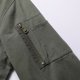 thumbnail image 4 of Blusa y camisa de manga larga con cuello alto para hombre, estilo casual, de cuero sólido, con bolsillos y cuello alto, chaqueta de motociclista, blusa de algodón para hombre, 4 of 8