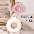 thumbnail image 5 of Style-Carry 2 Pack Ceramic Donut Vases for Decor, Modern Vase Set, Decorative Vase for Flowers, Home Decor Accents for Coffee Table, Living Room（White and Pink）, 5 of 6