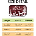 thumbnail image 7 of GZHJMY Bathroom Rugs Mats Non-Slip, Soft Microfiber Absorbent Bath Mats for Shower Bathtubs, Red Christmas Plaid Deer Indoor Entrance Door Mats Bedroom Laundry 31”x20” Carpet Runner, 7 of 7