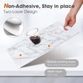 thumbnail image 2 of Drawer and Shelf Liner for Kitchen Cabinet: 12 X 118 In Non Slip Waterproof Shelf Paper Non Adhesive Refrigerator Liners White Marble Easy Liners for Bathroom, 2 of 6