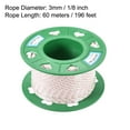 thumbnail image 2 of Recoil start Rope 3mm 1/8 Inch Dia 60m 196ft Polyester Pull Cord White Red for Engine Replacement Part, 2 of 5