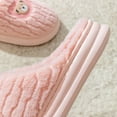thumbnail image 4 of Viluyesy Fuzzy Slippers for Womens, Closed Toe Slip-On Plush Soft Sole Winter Warm Bedroom House Shoes Pink, 4 of 9