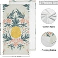 thumbnail image 2 of SKYSONIC Pineapple Soft Hand Towels set of 2, Absorbent Bath Towel Decorative Fingertip Towels for Bathroom Gym Spa Hotel Beach Swimming Pool,14.4" x 28.3", 2 of 7