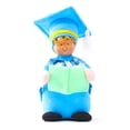 thumbnail image 1 of Muñeco De Peluche De Temporada De Graduación, Muñeco De Graduación Azul, Adornos De Regalo De Graduación Suaves Y Cómodos Eigraketly FN007481-00, 1 of 6