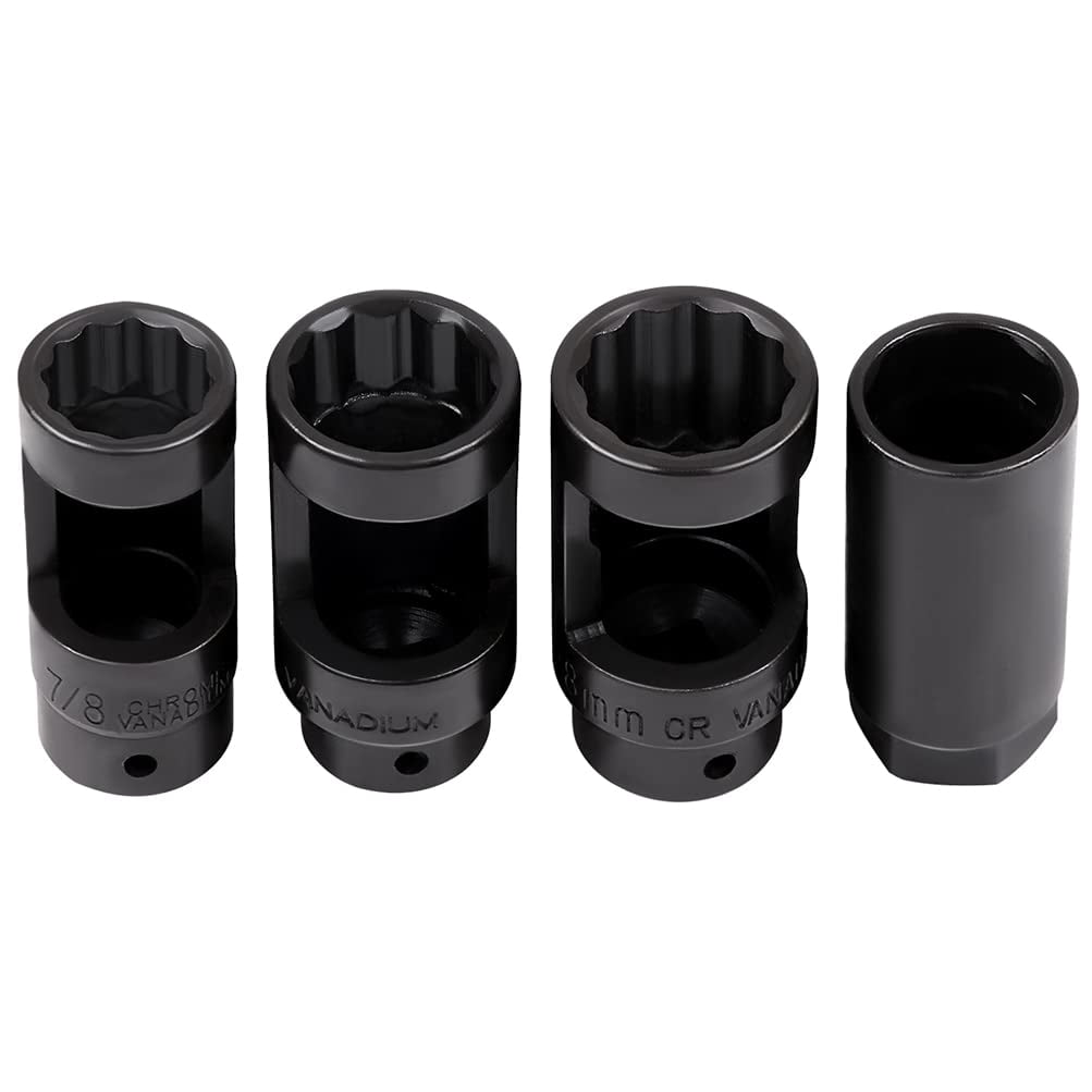 ECCPP 10pcs Oxygen Sensor Socket Set Removal Tool Kit for Most Modern Vehicles