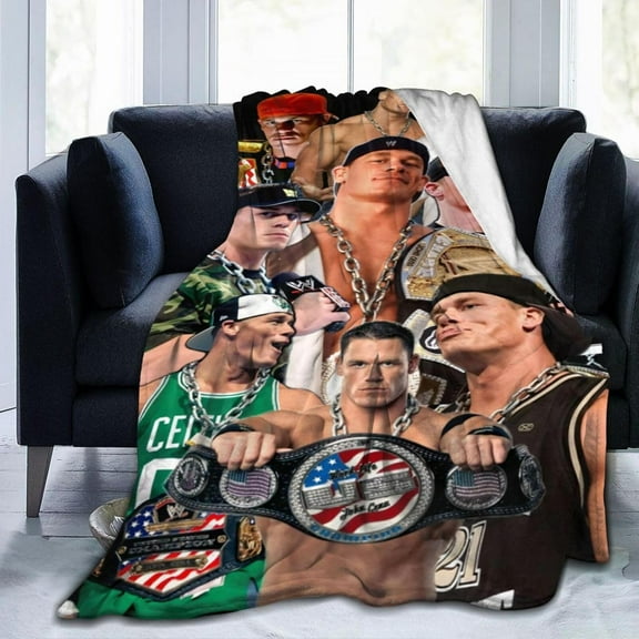 John Boxer Cena Blanket Throw Air Conditioning Blankets Soft Throws for Couch Bed All Seasons Use 60"x50"