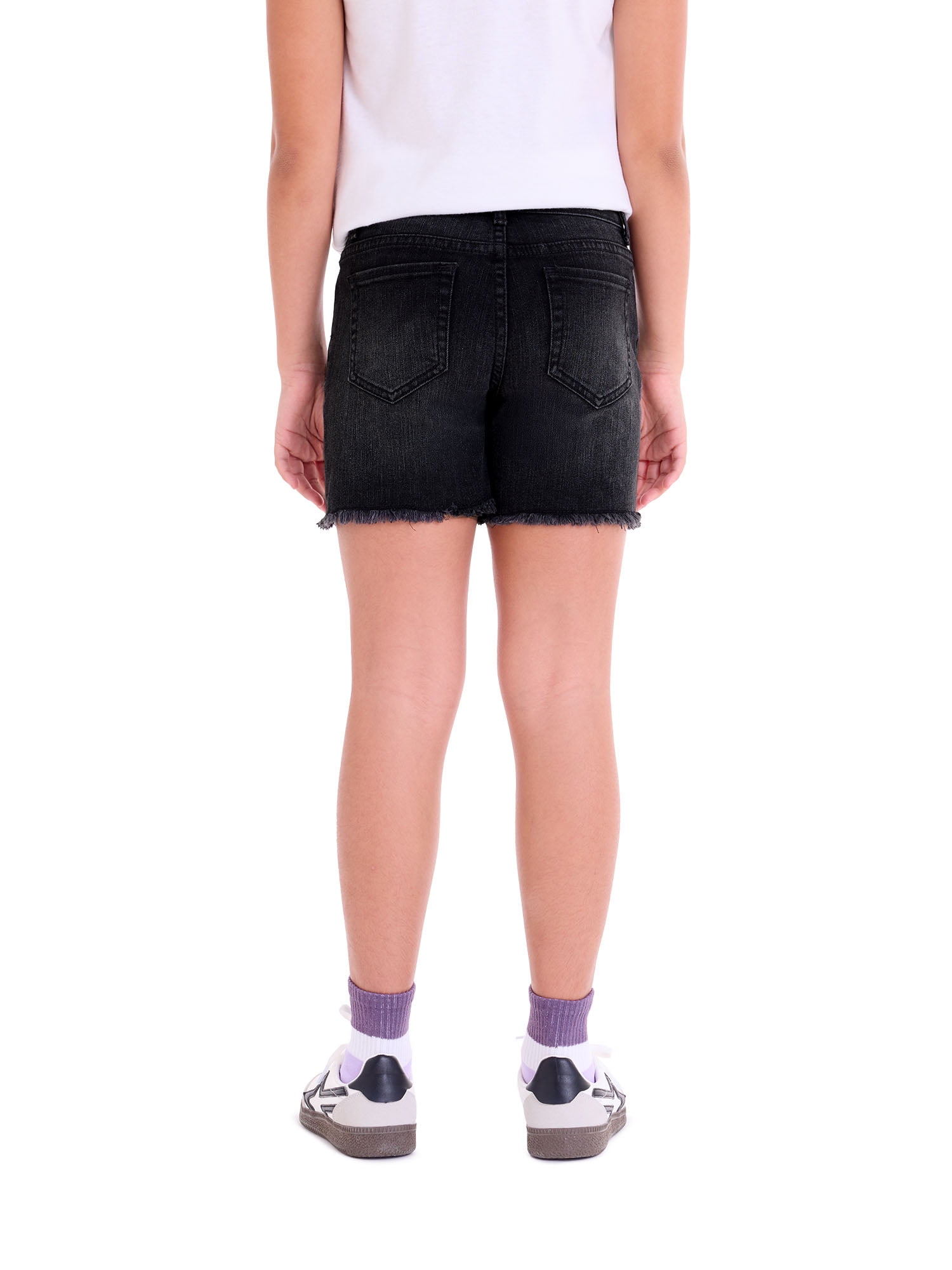 Jordache Girls Exposed Button Midi Short, Sizes 5-18