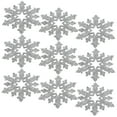 thumbnail image 6 of Raindrops 12Pcs Snowflake Table Placemats in Grey Felt for Christmas Party 3.9x3.9in, 6 of 8