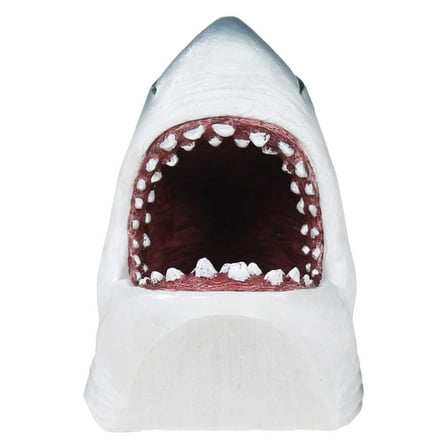 Penn-Plax Jaws Aquarium Fish Tank Decoration – Gray Shark Swim-Through – Small Resin