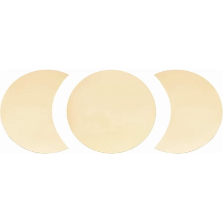 3 Pcs Acrylic Moon Phase Mirror Wall Decor Acrylic Wall Decorative Mirror Interior Design Mirror Wall Decoration for Home Living Room Bedroom Decor Gold