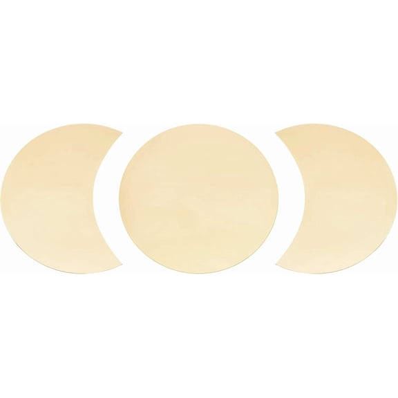 3 Pcs Acrylic Moon Phase Mirror Wall Decor Acrylic Wall Decorative Mirror Interior Design Mirror Wall Decoration for Home Living Room Bedroom Decor Gold
