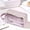 Purple, variant on Layered Transparent Pencil Case for s, Portable Large Capacity Rectangular Storage Pouch with Stain Resistant Exterior for Pens, and Office Supplies