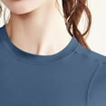 thumbnail image 6 of Womens Summer Clothes Short Sleeved Shirt Solid Color Round Neck Sleeveless Casual Tee Tank, 6 of 7