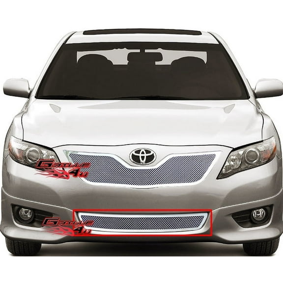 APS Compatible with Toyota Camry 2010-2011 Lower Bumper Stainless Steel Chrome Mesh Front Grill Grille Insert T76736T