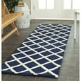 thumbnail image 3 of SAFAVIEH Chatham Jahn Geometric Wool Area Rug, Dark Blue/Ivory, 4' x 6', 3 of 10