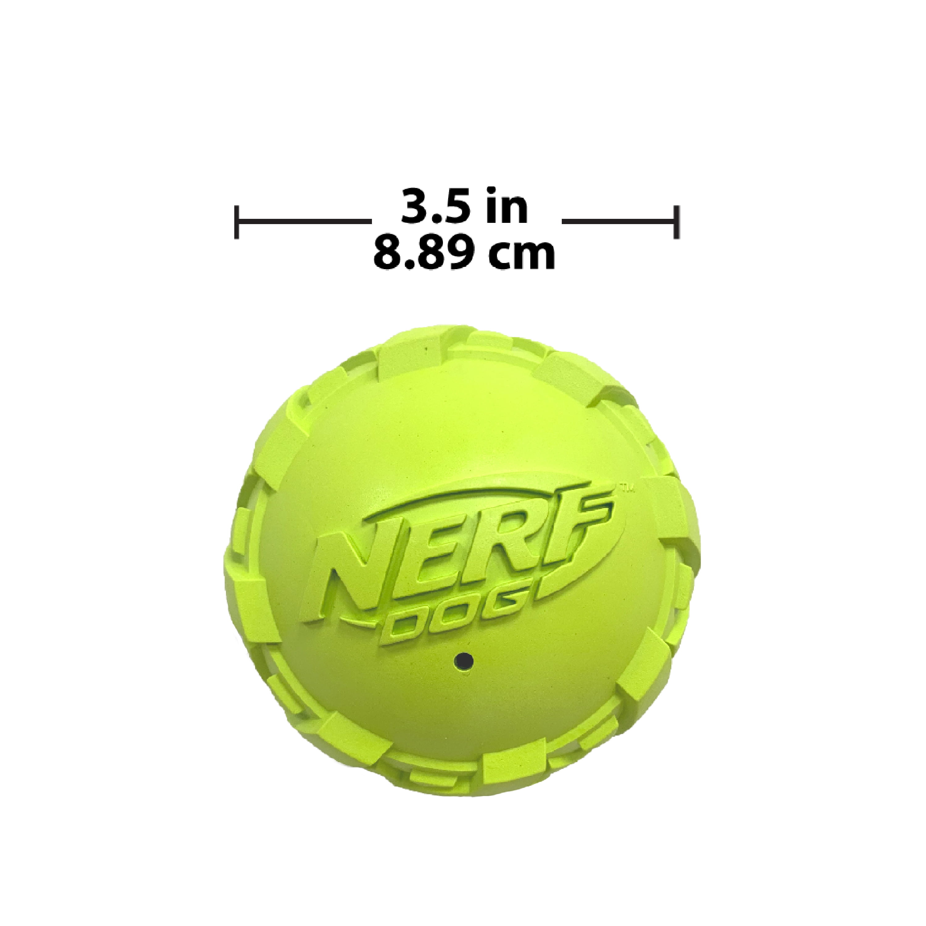 Nerf Dog Large Squeak or Crunch Ball Toy - Perfect for Medium and Large Dogs (Assorted)