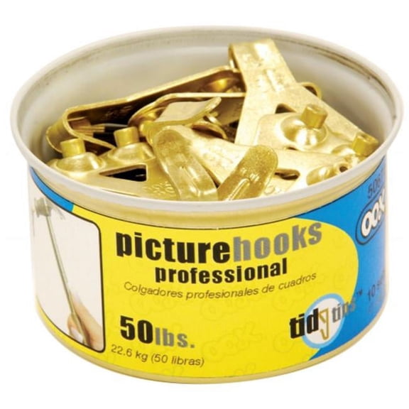 Hillman Group Inc-Ook 50674 50# Professional Picture Hooks In Tidy Tin 10 Count