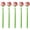Pink, variant on Slccxzc 5 Pack Champagne Rose Silicone Gel Pens Artificial Flower Ballpoint Office