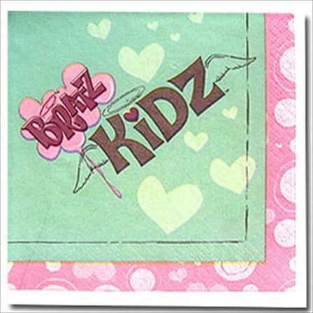 Bratz Kidz Small Multicolor Party Napkins, 16 Count