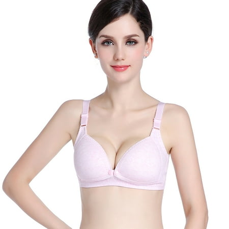 

fanshao Cotton Women Nursing No Steel Ring Breastfeeding Bra for Expectant Mother