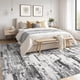 thumbnail image 2 of Alfombra moderna abstracta Jessibou, 160 x 230 cm, color negro y gris, 2 of 9