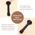 thumbnail image 5 of Spring Door Stoppers,12Pcs Black Door Stopper Stop Wall Protector with Low Mounted Black Rubber Bumper Tips,Indoor Outdoor Doorstops with Screws for Skirtings Walls, 5 of 5