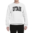 thumbnail image 2 of Wild Bobby State of Utah College Style Unisex Crewneck Sweatshirt, 2 of 6