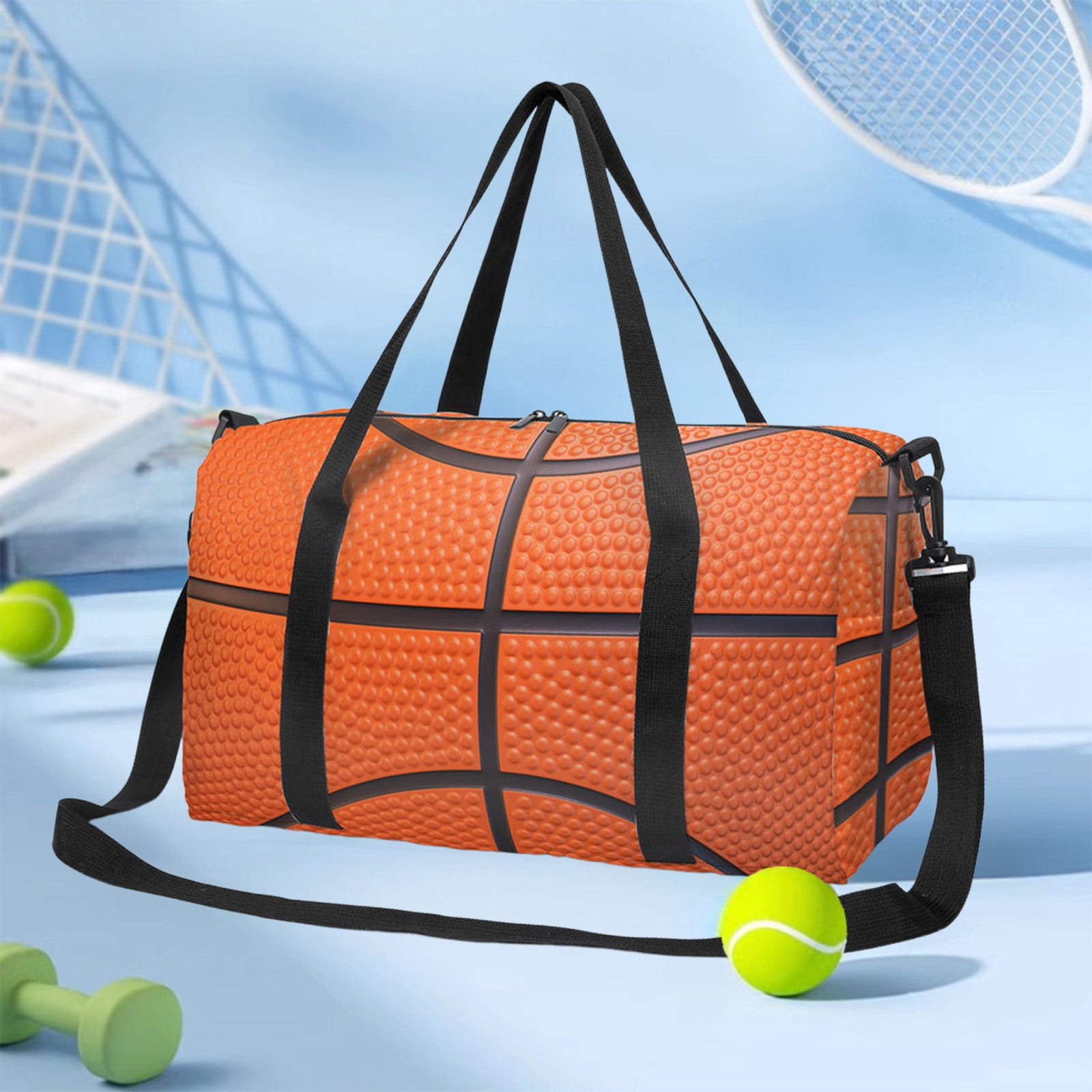 ToyKingdee Baseball Funny Foldable Duffle Bag For Women - Workout Bag For Gym Men - Boy Gym Bag - Girls Small Weekender Duffel Bag - Packable Luggage Bag For Travel Sports