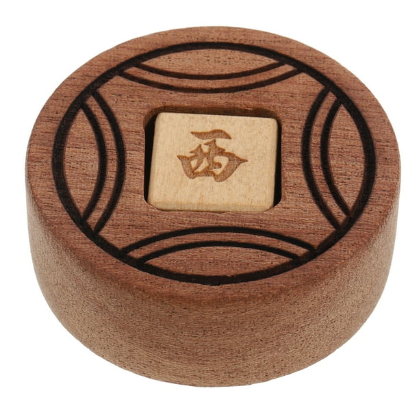 Dados de mahjong de madera de forma sencilla, juego de mesa, accesorio de mahjong para el hogar.