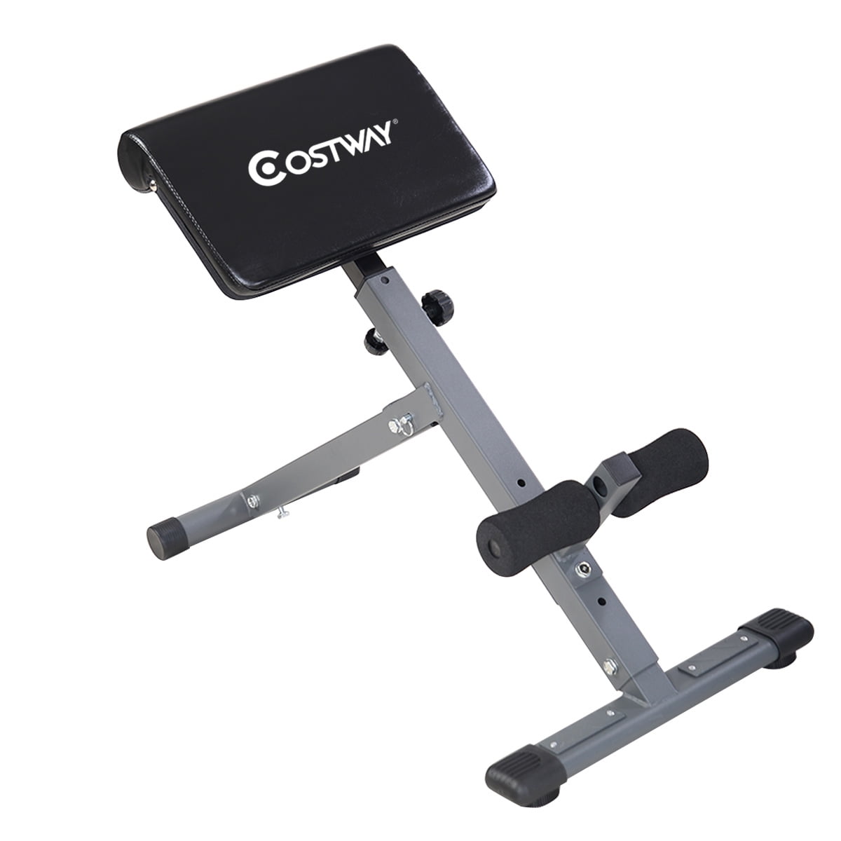 Goplus Adjustable Ab Back Bench Hyperextension Exercise Abdominal