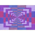 thumbnail image 1 of Ahgly Tapis Rectangulaire Lavable en Machine Intérieur Transitionnel Orchidée Foncée Violet, 5 Pieds x 8 Pieds, 1 of 7