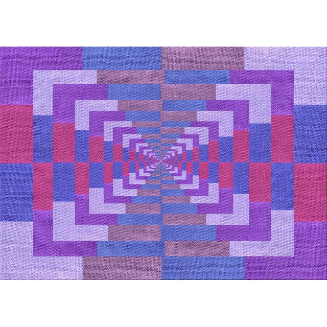 Ahgly Company Machine Washable Indoor Rectangle Transitional Dark Orchid Purple Area Rugs, 8' x 10'