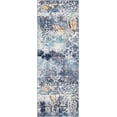 thumbnail image 3 of Rugs.Com Malibu Collection Runner Rug ‚Äì 6 Ft Runner Blue Low-Pile Rug Perfect For Hallways, Entryways, 3 of 4