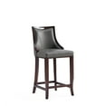thumbnail image 4 of Manhattan Comfort Emperor 27" Faux Leather Counter Stool in Pebble (Set of 3), 4 of 10