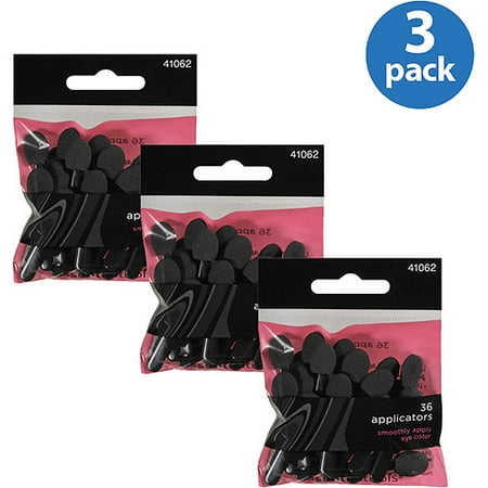 Essential Tools Eye Color Applicators, 36 count (Pack of 3)
