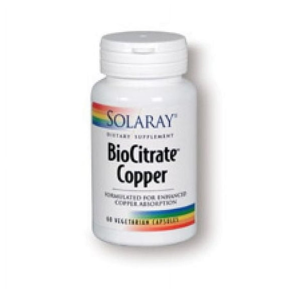 BioCitrate Copper Solaray 60 Caps