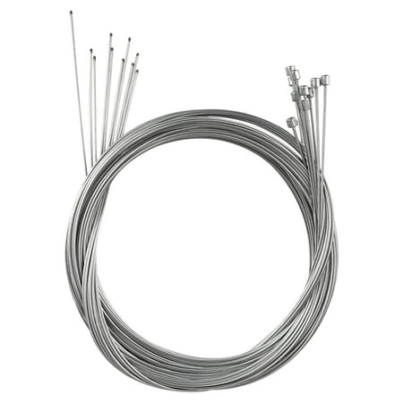 Rear Brake Cable 10x Bicycle Brake Cable Inner Wire Front Rear Universal, EEEkit Front brake cable, 1.95m Shift Cable Derailleur Cable Gear Cable ()