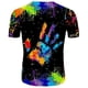 thumbnail image 1 of Men's Short Sleeve Oversized TShirt TieDye Pattern LGBTQ Shirt CSD Party Outfits Black, 1 of 2