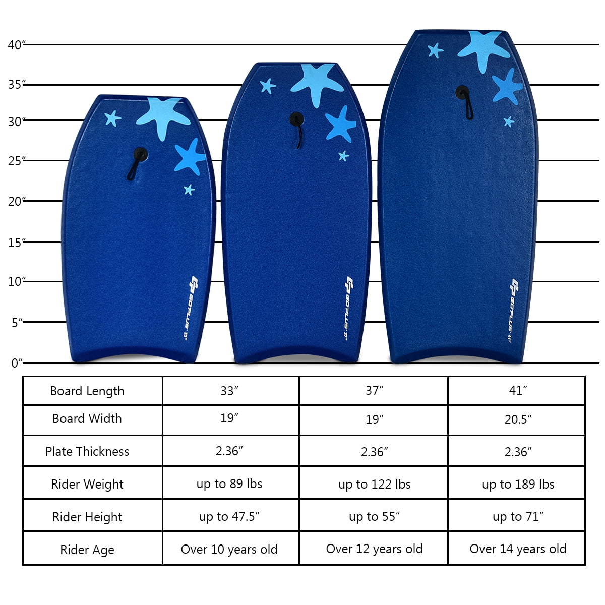 Goplus 41'' Lightweight Super Bodyboard Surfing W/Leash EPS Core Boarding IXPE Starfish