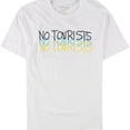thumbnail image 5 of Elevenparis Mens No Tourists Graphic T-Shirt, White, XX-Large, 5 of 5